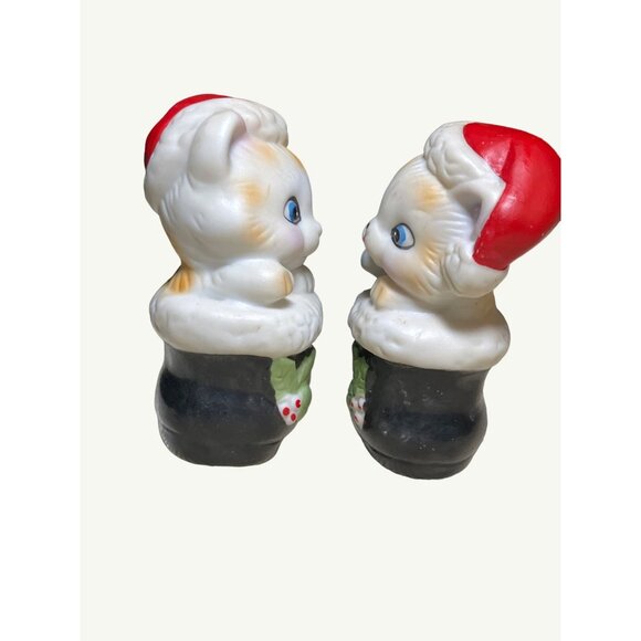 HOMCO Christmas Cats in Boots Figurine #8903 - Picture 7 of 13